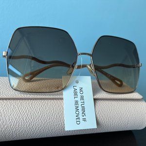 New Square Chloe Sunglasses - Brown Gradient CH0054s
